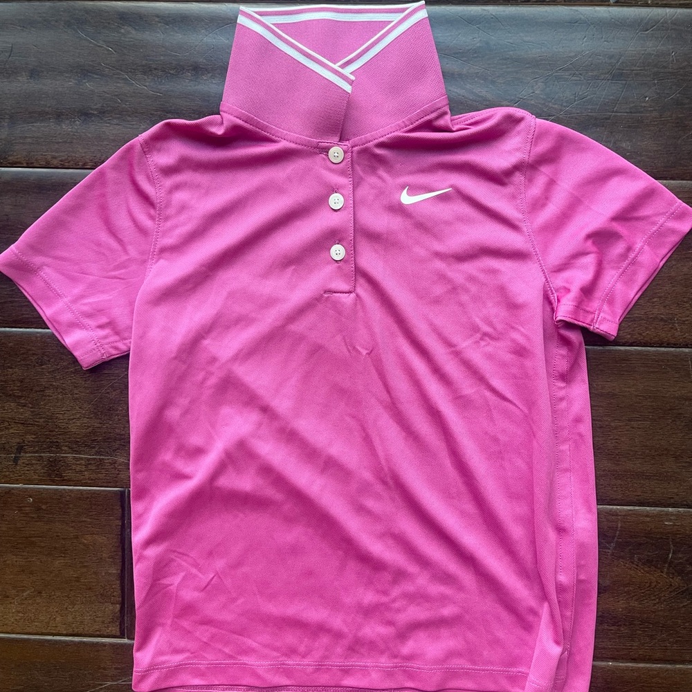 Nike Kids Vivid Pink Polo Shirt